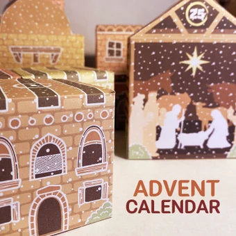 Bethlehem Advent Calendar Village, Biblical Christmas